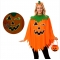 Halloween costume luminous adult pumpkin cape cape pumpkin hat suit cape school party dress up