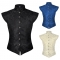 New Men's Medieval Costume Retro Men's Short Vest Fake Collar Halloween Costume