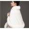 New shawl cape warm dress versatile sleeveless short coat thick cape dress outer wea