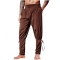 Men's casual pants new arrivals, casual summer trousers, ankle-strap trousers, medieval pirate ship trousers