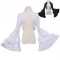 2026 New Arrival: Lolita Gothic Style Dark Slimming Halloween Outfit - Ruffled Long-Sleeved Top and Shawl