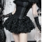 Dark-themed 2026 new gothic street style short skirt with unique design.