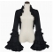 New Halloween cosplay outfit, Lolita gothic style ruffled coat, European medieval long-sleeved shawl