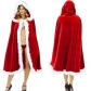 Christmas Dress Up Red Christmas cape with cap Red Cloak