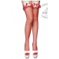 Christmas accessories red mesh stockings Christmas socks bow