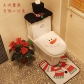 Christmas decorations Christmas supplies Santa Claus toilet sets Christmas toilet