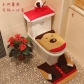 Christmas decorations Christmas supplies Santa Claus toilet sets Christmas toilet