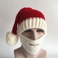autumn and winter bearded hat hand - knit caps men and women