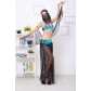 Arab princess girl split sequins belly dance clothing uniforms temptation