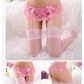 Contains Adult sexy sexy transparent lace garter + T-piece pants