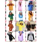 Women 3D Cartoon Animal Hoodies Costume Totoro Men Pokemon Pikachu with Ears Face Eyes Sweatshirt Jacket Hoodies with Zip Hood