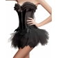 Burlesque Corset & Skirt Set plus size women