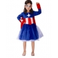 Children's festive clothing women dress US team Captain America Cosplay Halloween Female clothes