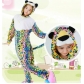 Hot winter animal suits pajamas sleeping wear flannel plus size unisex