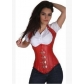 Europe and body sculpting vest girly court corset PU material back back good