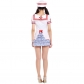 Sailor Costumes female models white naval uniform