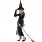 2016 new long black witch Halloween witch dress clothes