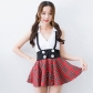 2016 new plaid suit plaid dress sexy student class service