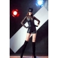 Catwoman cosplay clothing leather lace dress nightclub pole dancing clothes DS costume patent leather jumpsuit