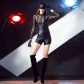 Catwoman cosplay clothing leather lace dress nightclub pole dancing clothes DS costume patent leather jumpsuit