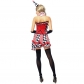 Actress circus clothes clothing clown costume for Halloween