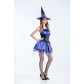 2016 new witch game uniforms Halloween purple dress witch witch