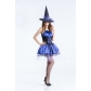 2016 new witch game uniforms Halloween purple dress witch witch