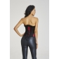 Women's Plus Size Retro Gothic Steampunk Corset Spiral  Brocade Belt lace corset