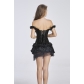 Fashion Steampunk Corset 2016 lace corset & skirt new arrival plus size dresses