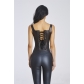 Fashion Steampunk Corset 2016 leather corset back back good skin models shoulder belt slimming shapewear