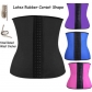 2016 Hot latex waist trainer 4 Steel Bones Latex Under Bust Corset