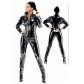 Sexy ladies leather pu catsuit sexy costume