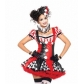 Hot clow costume halloween party dress costume