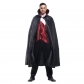 Masquerade red vest vampire costume cloak halloween adult costume black cloak male