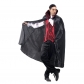 Masquerade red vest vampire costume cloak halloween adult costume black cloak male