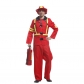 Halloween Adult Costume Maternity Ball Party Male Male Red Fireman Dress Up Performance Costume