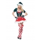 2017 new Christmas costume red and green sprite christmas