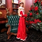 The new eldest daughter of the Christmas dress temperament split Christmas dress set