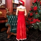 The new eldest daughter of the Christmas dress temperament split Christmas dress set