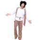 Hip-hop singer male performance costumes 50's Europe and the United States stage performance with wig