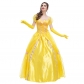 Halloween princess skirt yellow fairy dress European retro palace court fairy tale theme costume dress