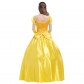 Halloween princess skirt yellow fairy dress European retro palace court fairy tale theme costume dress