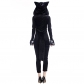 2017 new Halloween costume cosplay sexy black cat conjoined clothing panda animal play