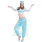 2017 new jasmine princess Aladdin lamp in the heroine blue belly dance dress Indian clothes