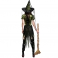 2017 new green witch witch game suit irregular witch dress