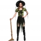 2017 new green witch witch game suit irregular witch dress