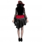2017 stage fitted cosplay poncho skirt lace witch pack witch suits vampire make-up ball dress