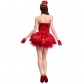 2017 Big Red New Halloween Costume Vintage Cigarette Girl Costume Stage Dress
