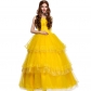 2017 princess skirt yellow fairy costume European retro palace dress fairy tale theme costume stage performance