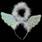 Halloween headband hair ornaments angel wings head hoop angel head hoop angel cloud ring with ear angel head ring